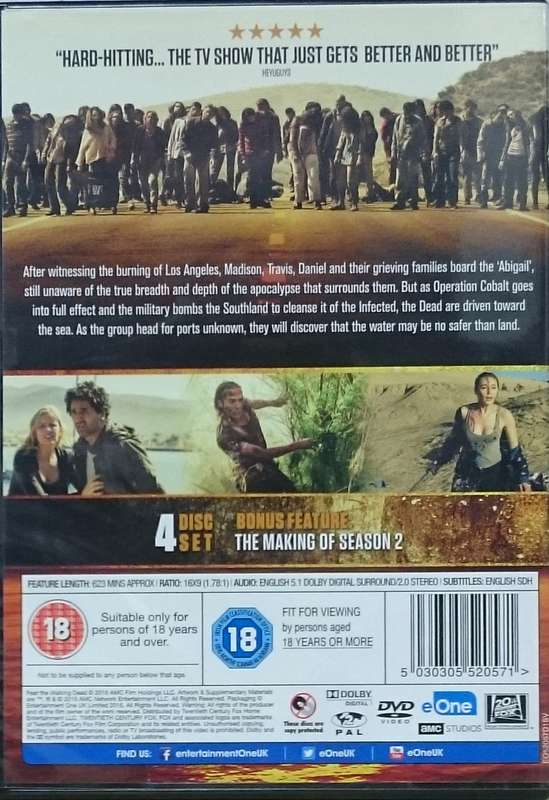 Fear the Walking Dead Season 2 (DVD)