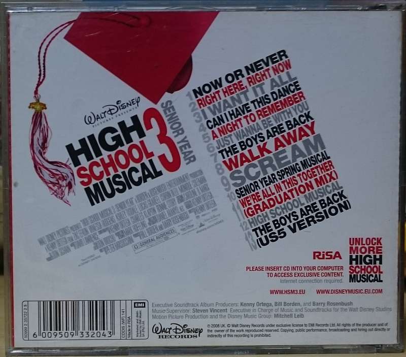 High School Musical 3 Senior Year CD