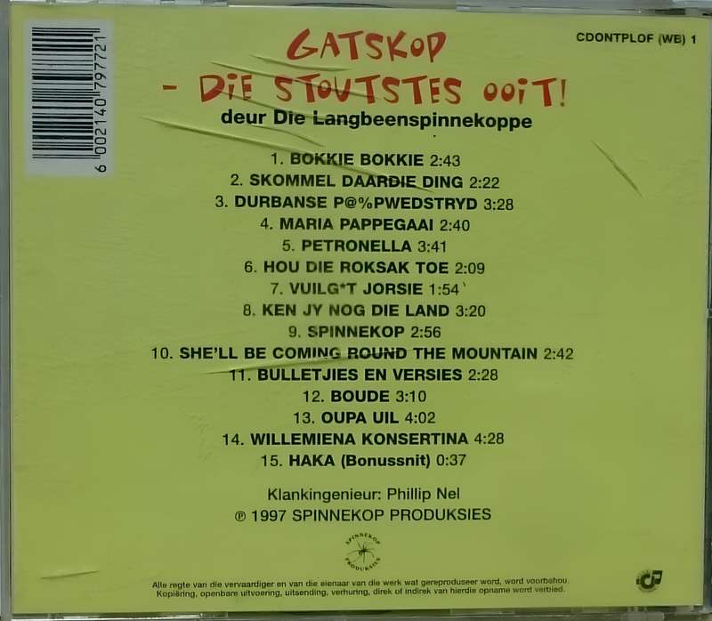 Gat Skop Die Stoutstes Ooit! CD