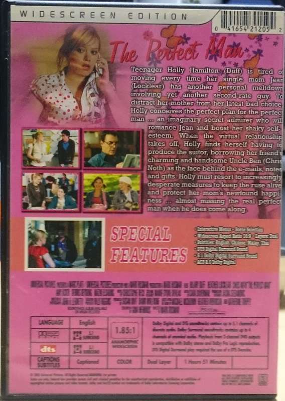 The Perfect Man DVD Region 1