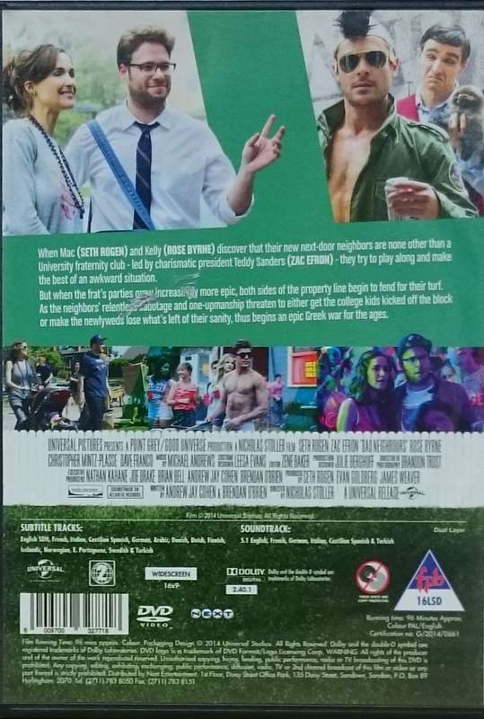 Bad Neighbours DVD