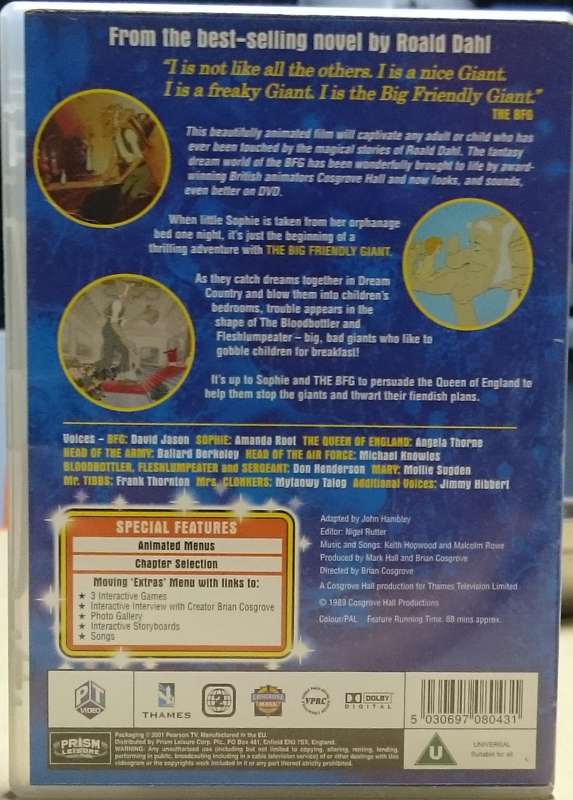 The BFG DVD