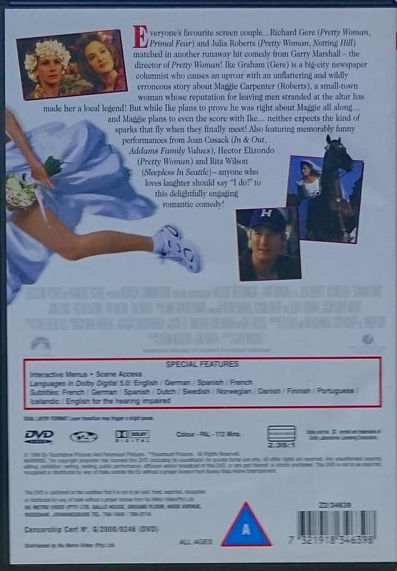 Runaway Bride DVD