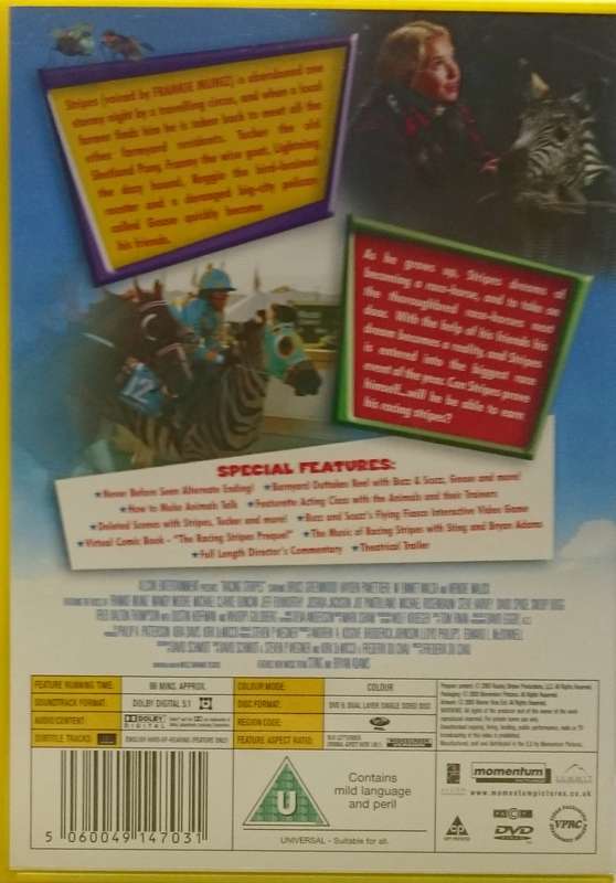 Racing Stripes DVD