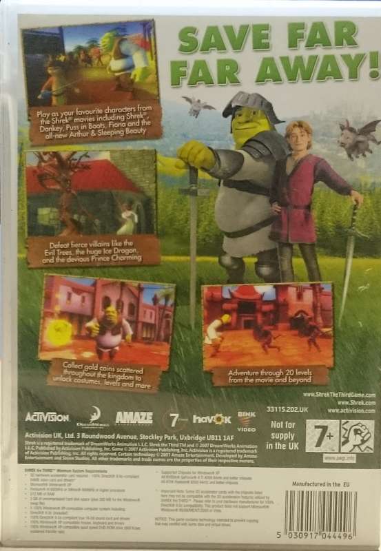 Shrek the Third PC Game