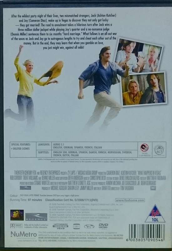 What Happens In Vegas DVD