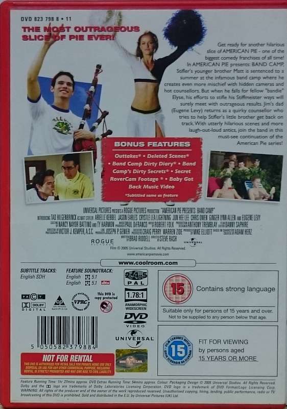 American Pie Band Camp DVD