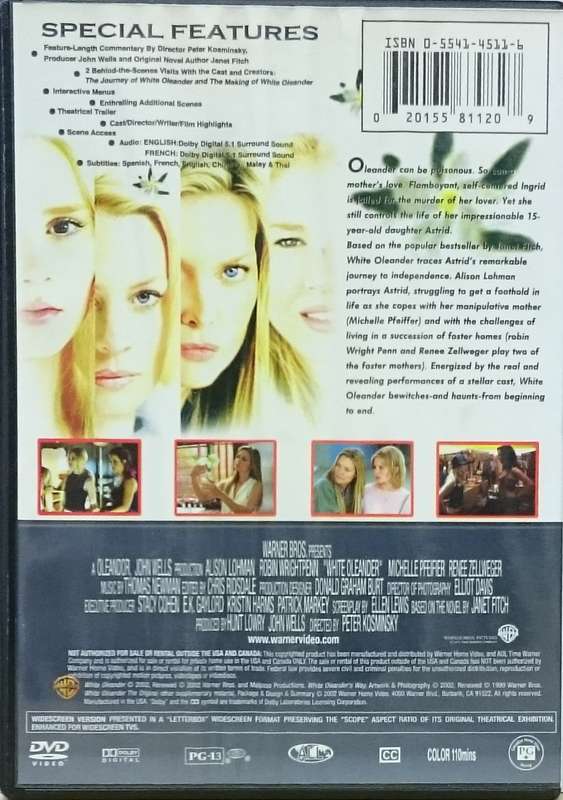 White Oleander DVD