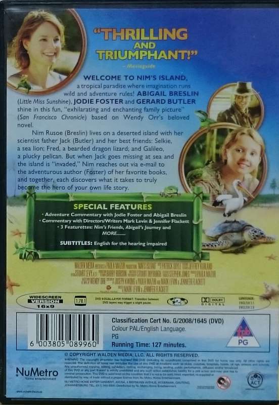 Nim's Island DVD
