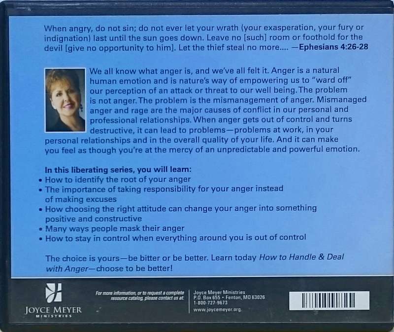 Joyce Meyer - How to Handle & Deal with Anger (5 CDs)