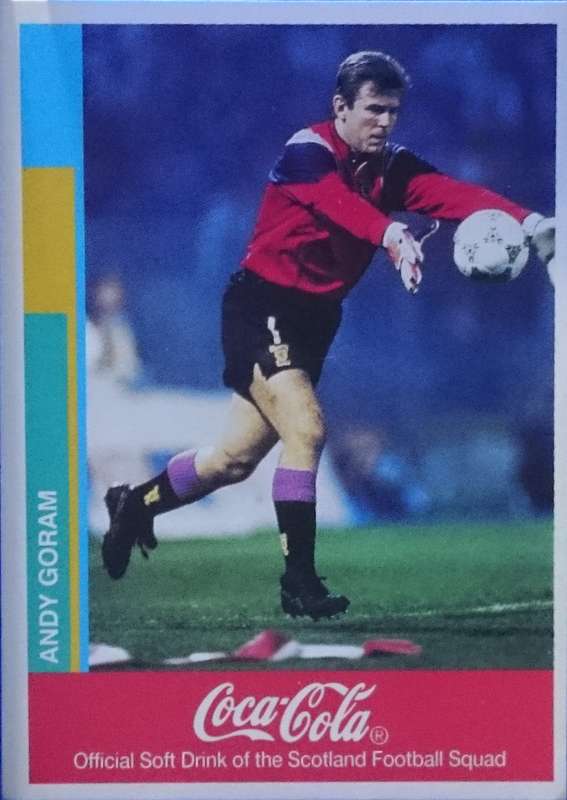 Andy Goram (Scotland) Coca-Cola Trading Card