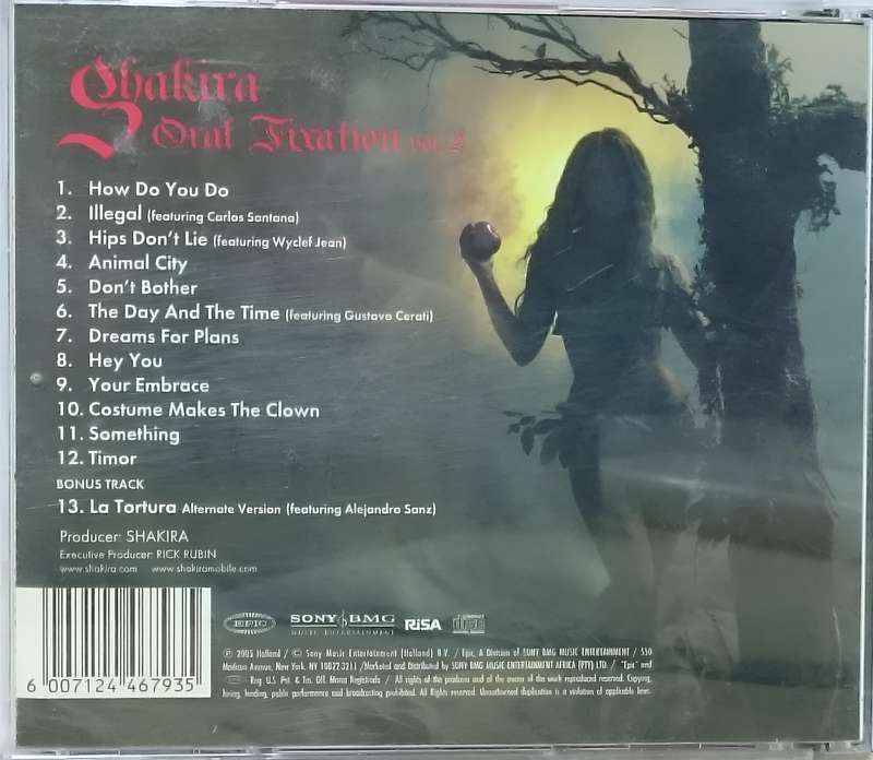 SHAKIRA oral fixation vol. 2 CD