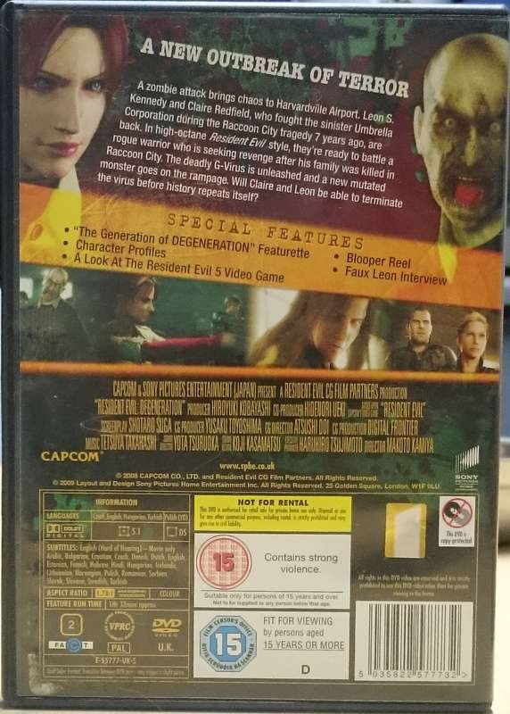 Resident Evil Degeneration (DVD)