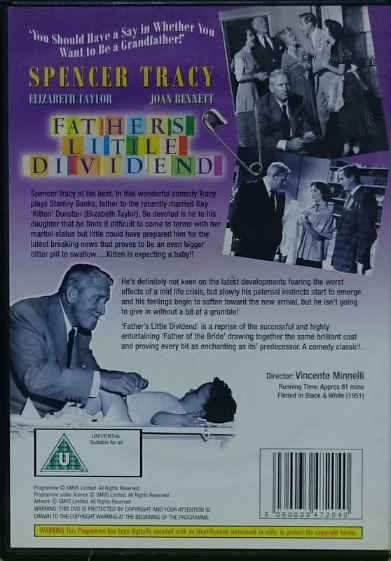 Father's Little Dividend 1951 DVD