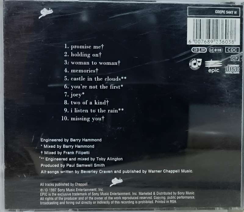 BEVERLEY CRAVEN. CD