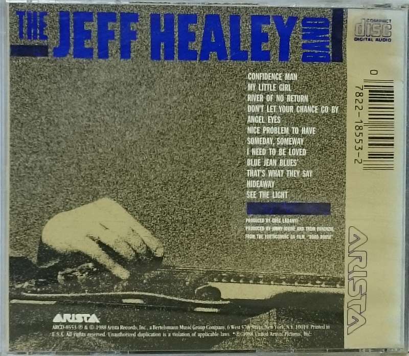 The Jeff Healey Band - See The Light CD