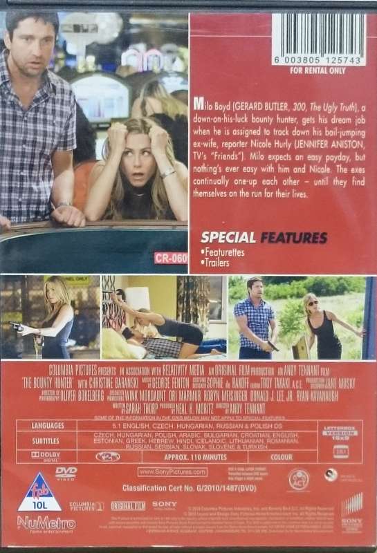 The Bounty Hunter DVD