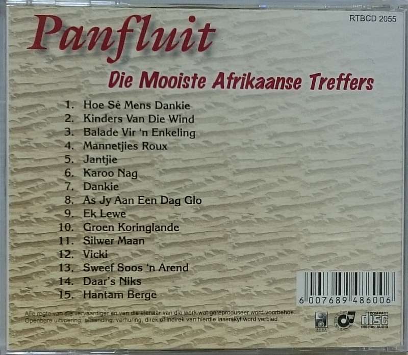 Panfluit - Die Mooiste Afrikaanse Treffers CD