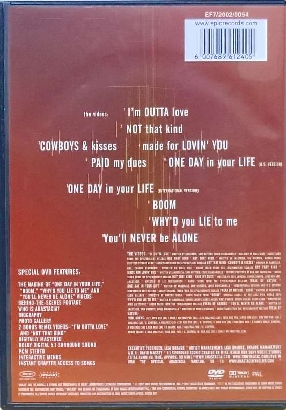 Anastacia the Video collection DVD