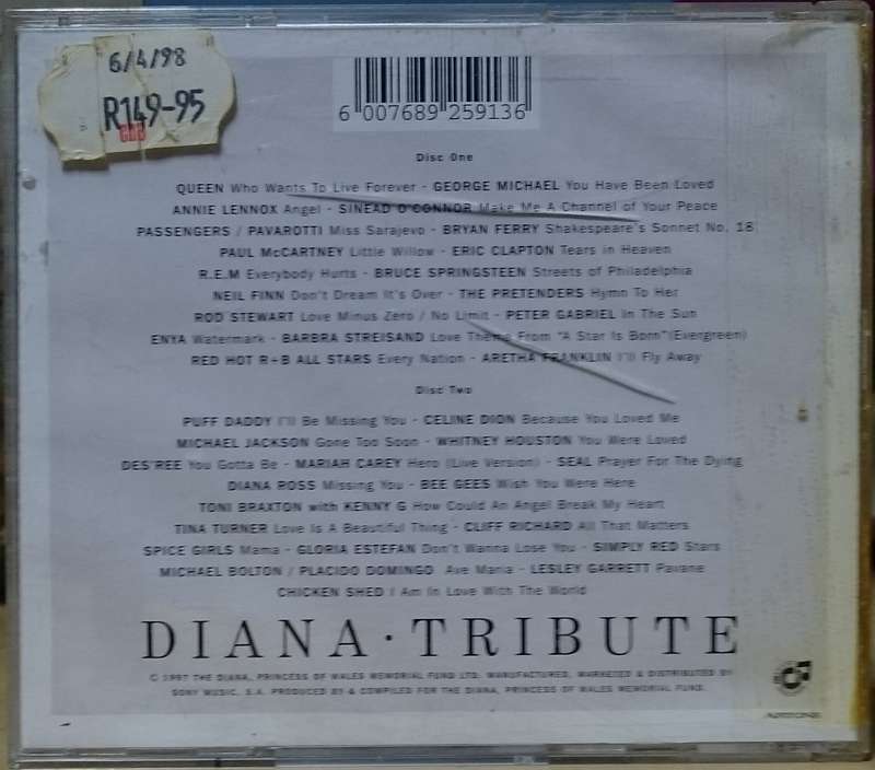 Diana Princess of Wales Tribute CD