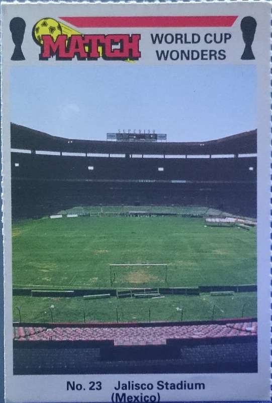 No. 8 Azteca Stadium (Mexico) Match World Cup Wonders Trading Card