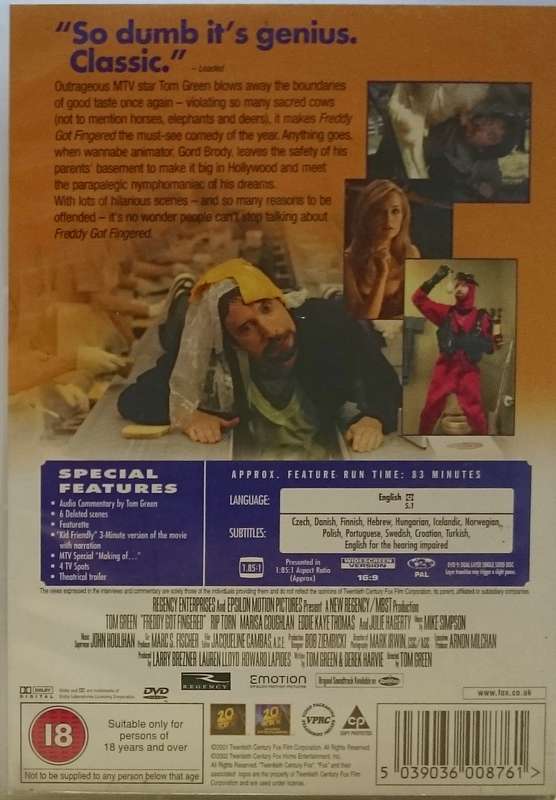 Freddy Got Fingered DVD
