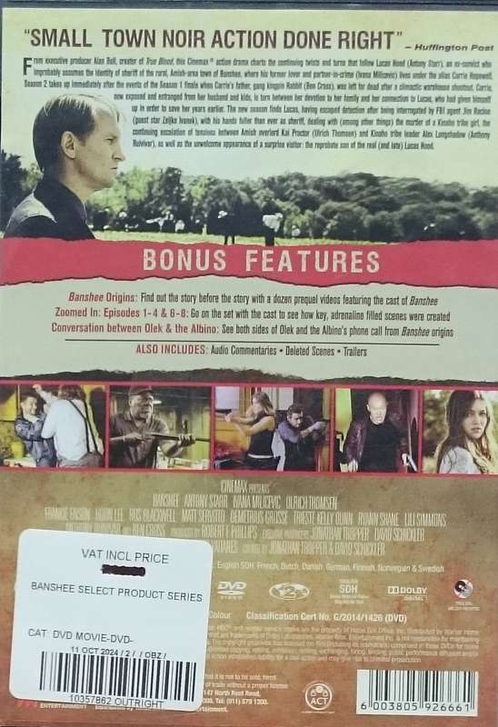 Banshee Season 2 DVD