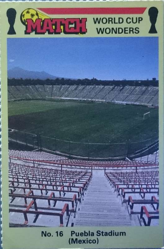 No. 16 Puebla Stadium (Mexico) Match World Cup Wonders Trading Card