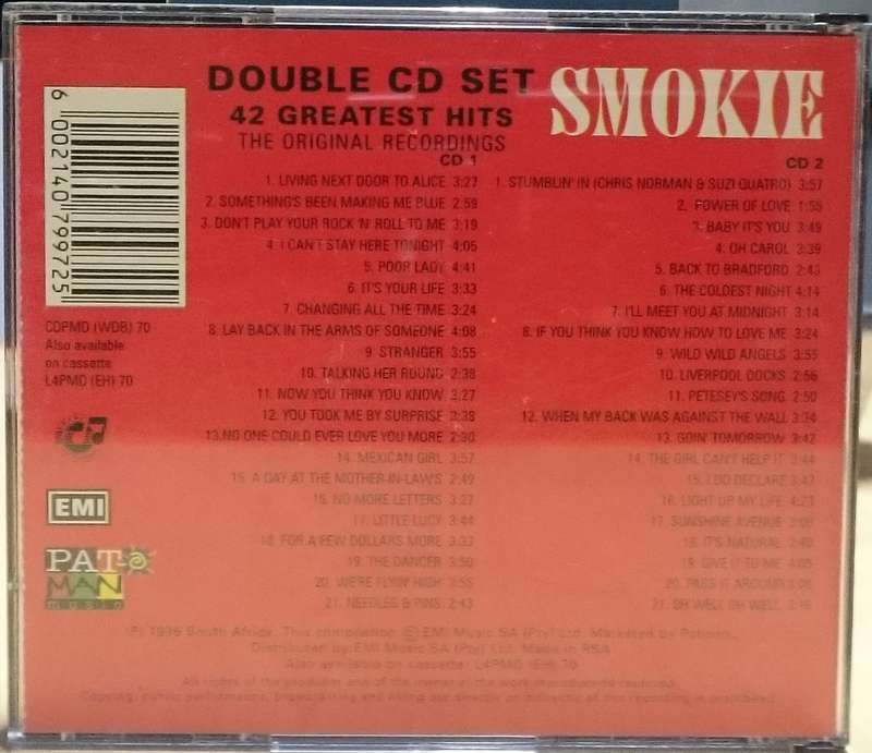Smokie 42 Greatest Hits 2CD
