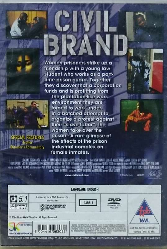 Civil Brand DVD