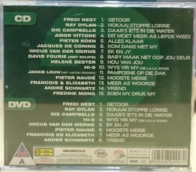 Die Grootste CD & DVD Treffers (DVD disc only)