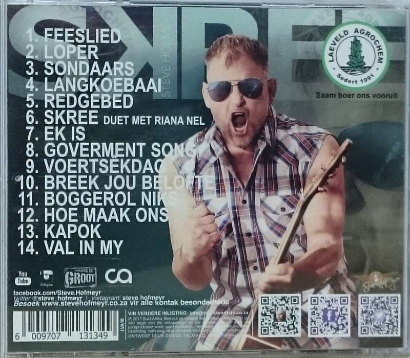 Steve Hofmeyr skree CD