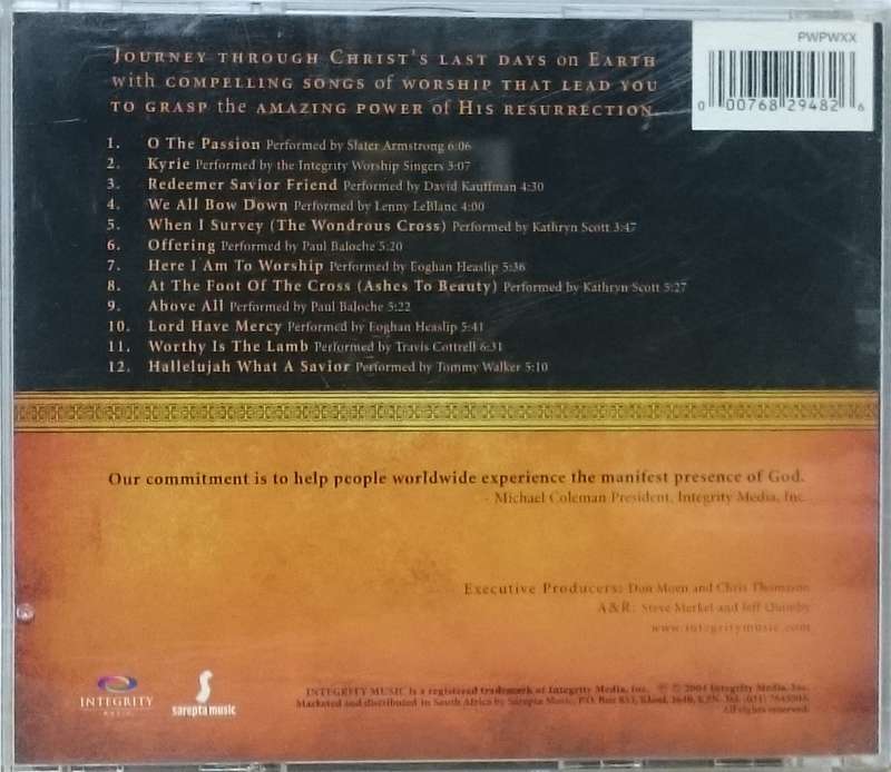 His Passion a Worshipful Journey to the Resurrection CD
