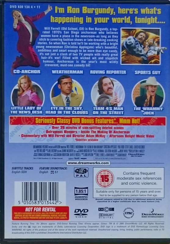 Anchorman DVD