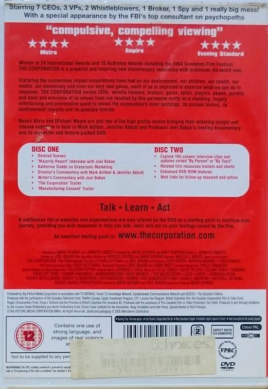 The Corporation DVD