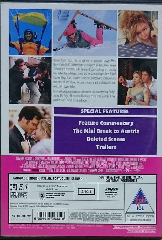 Bridget Jones The Edge of Reason DVD