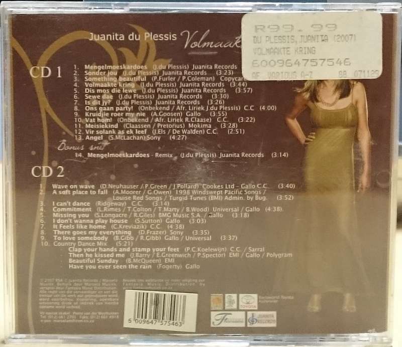 Juanita du Plessis Volmaakte kring 2CD