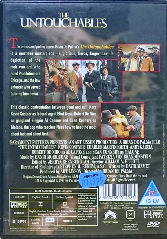 The Untouchables DVD