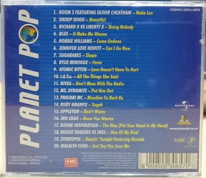 Planet Pop 20 Original Chart Toppers