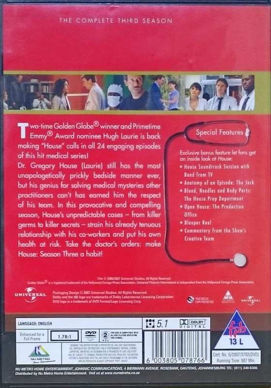 House Season 3 DVD