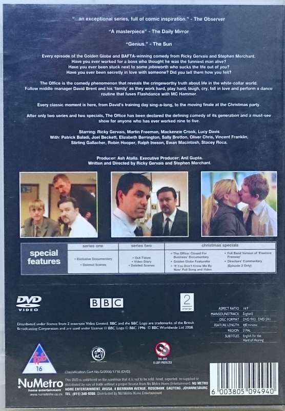 The Office Season 1 & 2 + Christmas Specials DVD