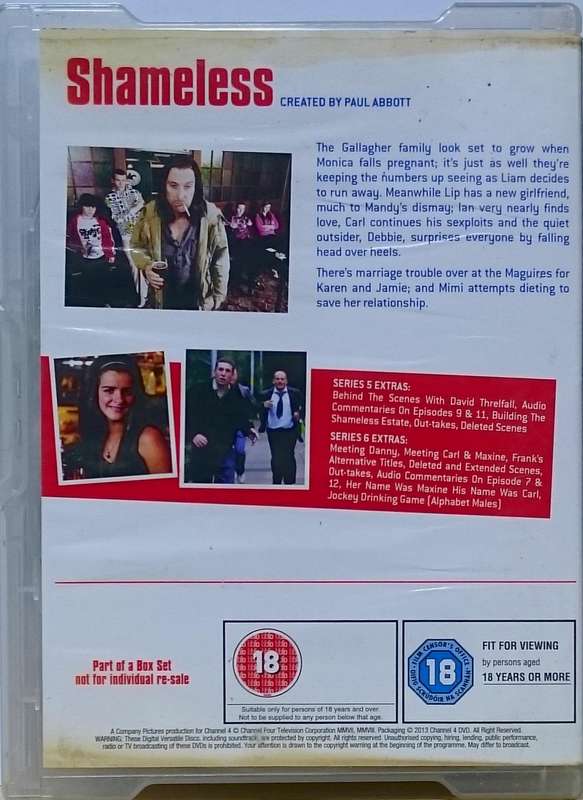 Shameless Season 5-8 DVD