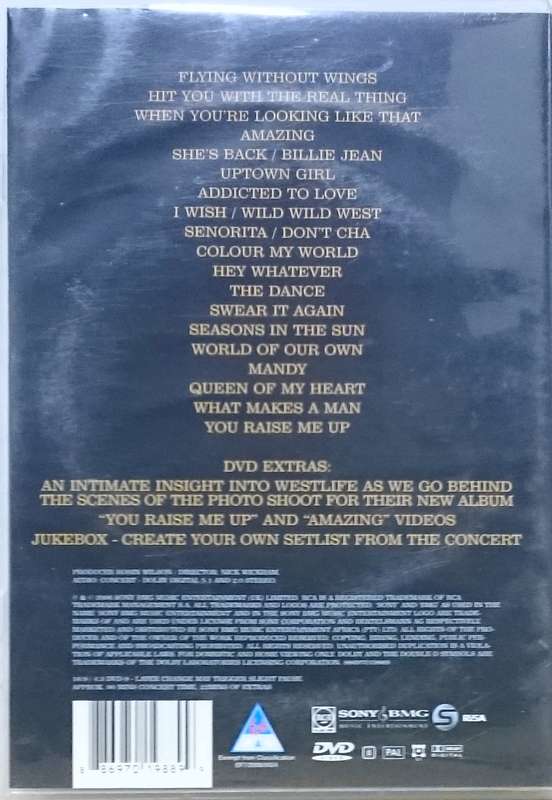 Westlife Live at Wembley DVD