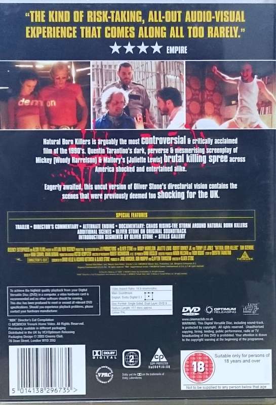 Natural Born Killers DVD