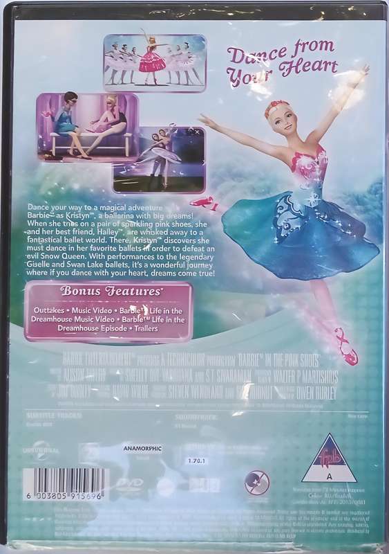 BARBIE in The Pink Shoes DVD