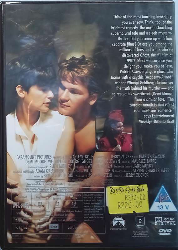 GHOST Patrick Swayze Demi Moore