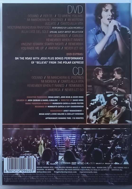 JOSH GROBAN live at the creek dvd+cd