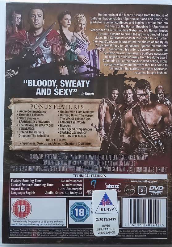 SPARTACUS VENGEANCE Season 2