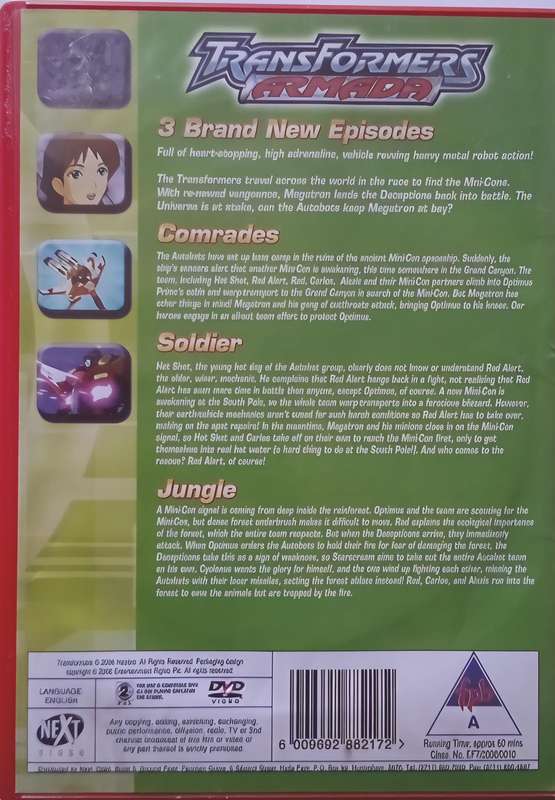 TRANSFORMERS ARMADA Vol:02 dvd