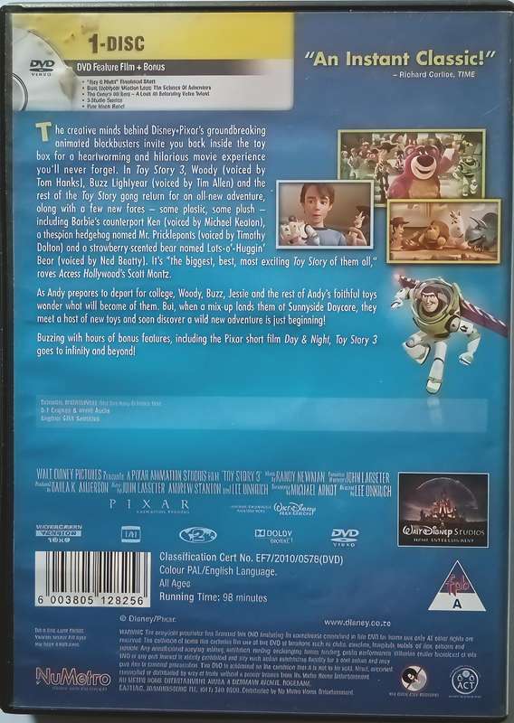 TOY STORY 3 dvd